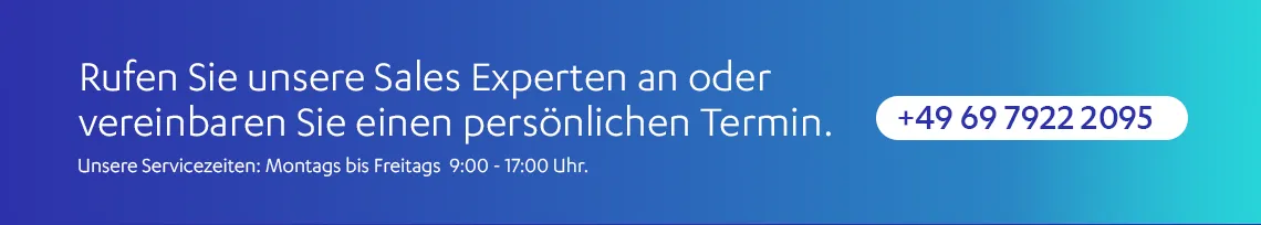 Kontakt zu unserem Sales-Team